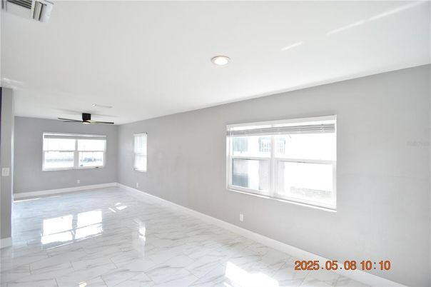 Empty room, Interior, Marble, Recessed Lighting