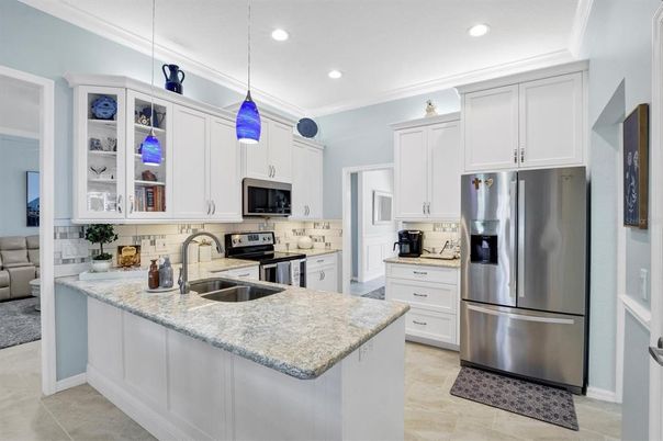 Interior, Kitchen, Pendant Lights, Recessed Lighting, Stainless Steel Appliances