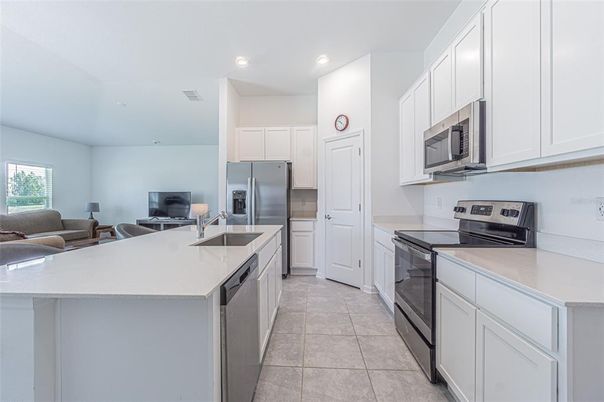 Interior, Kitchen, Recessed Lighting, Stainless Steel Appliances