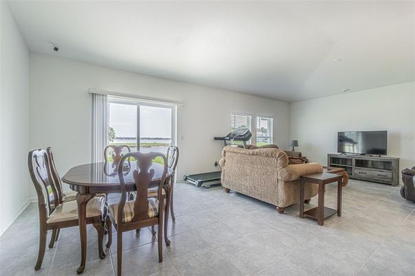 Dining room, Fitness Equipment, Interior, Living room, Recessed Lighting