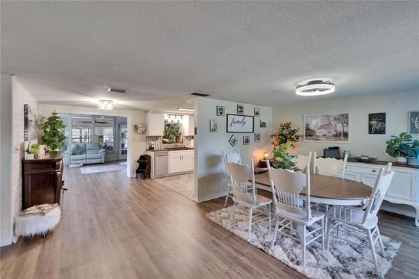 Dining room, Interior, Wood Texture Flooring