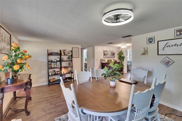 Dining room, Interior, Wood Texture Flooring