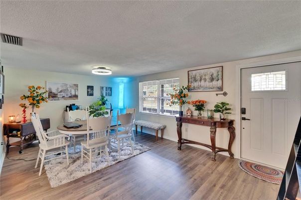 Dining room, Interior, Wood Texture Flooring