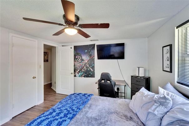 Bedroom, Interior, Wood Texture Flooring