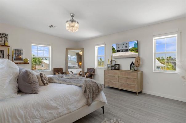 Bedroom, Interior, Wood Texture Flooring