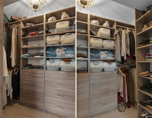 Interior, Walk-in Closets, Wood Texture Flooring