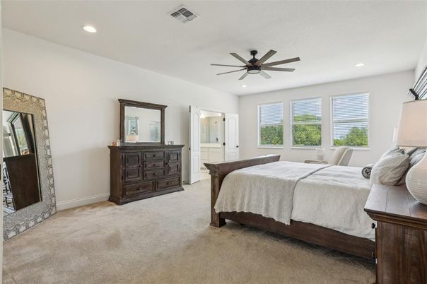 Bedroom, Interior, Recessed Lighting