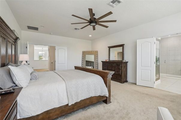 Bedroom, Fireplace, Interior, Recessed Lighting