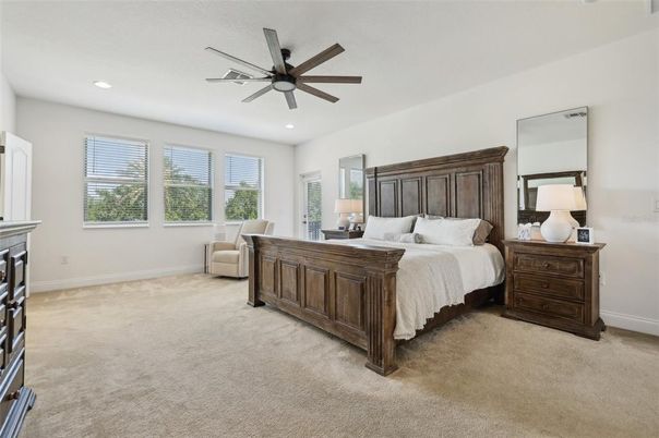 Bedroom, Interior, Recessed Lighting
