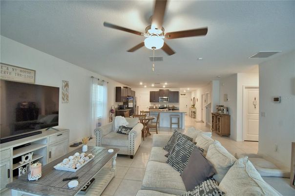 Dining room, Interior, Kitchen, Living room, Recessed Lighting, Stainless Steel Appliances