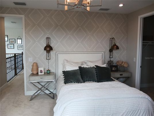 Bedroom, Interior, Recessed Lighting