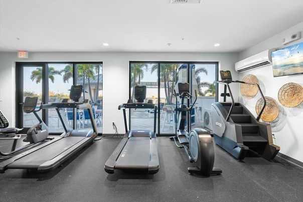 Fitness Equipment, Interior, Recessed Lighting