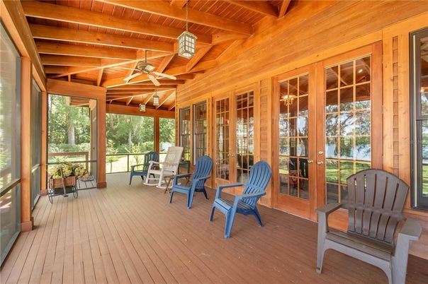 Interior, Sun Room, Water, Wooden Beams, Wooden Ceilings, Wood Texture Flooring