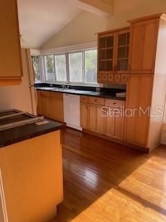 Interior, Kitchen, Wood Texture Flooring