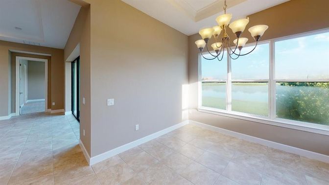 Chandelier, Empty room, Interior