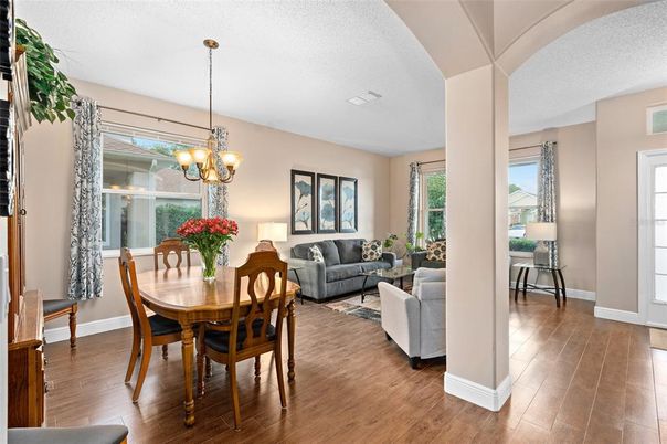 Chandelier, Dining room, Interior, Living room, Wood Texture Flooring