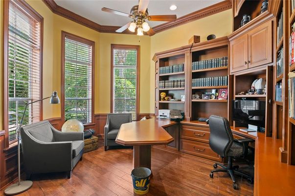 Home Office, Interior, Wood Texture Flooring