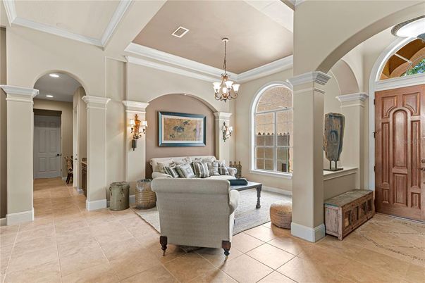 Chandelier, Interior, Living room, Recessed Lighting
