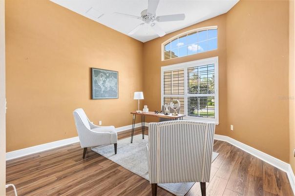 Home Office, Interior, Wood Texture Flooring
