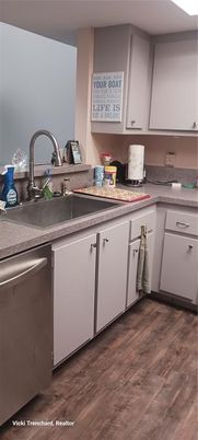 Interior, Kitchen, Wood Texture Flooring