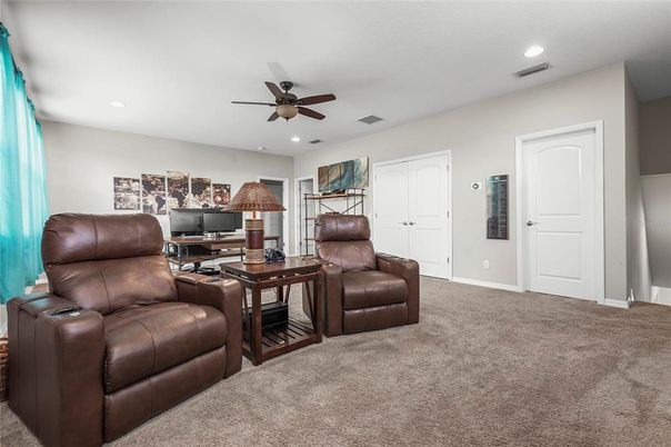 Home Office, Interior, Recessed Lighting