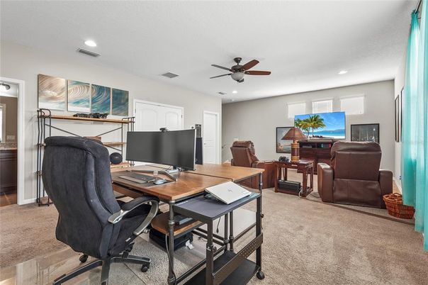Home Office, Interior, Recessed Lighting