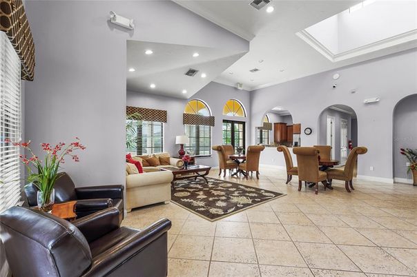 Dining room, Interior, Living room, Recessed Lighting