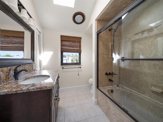 Bathroom, Dual Sink Vanities, Glass Shower, Interior