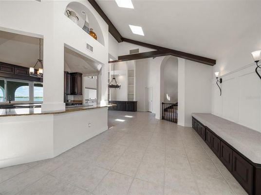 Interior, Pendant Lights, Wooden Beams