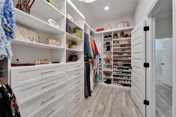 Interior, Recessed Lighting, Walk-in Closets, Wood Texture Flooring