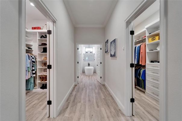 Interior, Recessed Lighting, Walk-in Closets, Wood Texture Flooring
