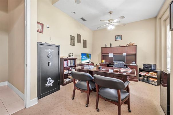 Home Office, Interior, Recessed Lighting