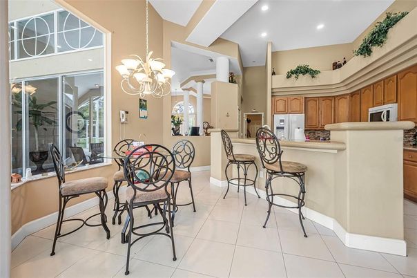 Chandelier, Dining room, Interior, Kitchen, Recessed Lighting
