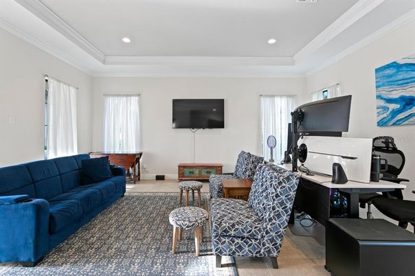 Home Office, Interior, Living room, Recessed Lighting