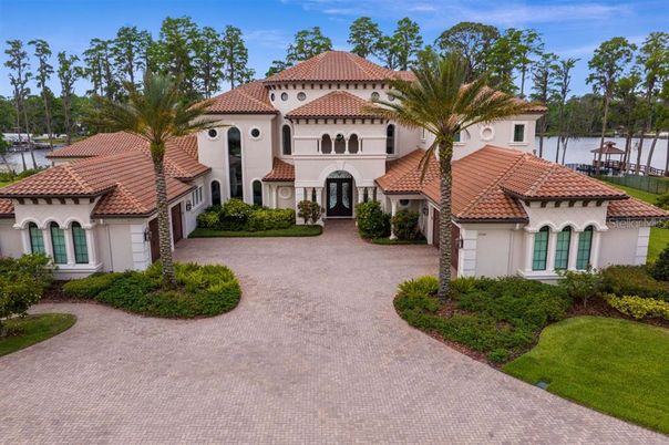 Attached, Backyard, Exterior, Facade, Mediterranean