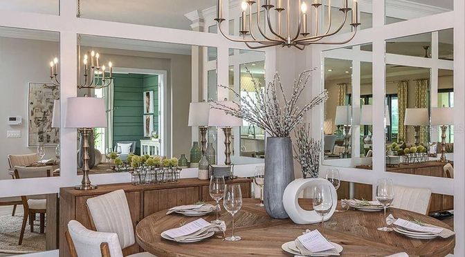 Chandelier, Dining room, Interior