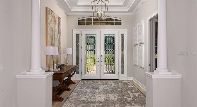 Interior, Pendant Lights, Wood Texture Flooring