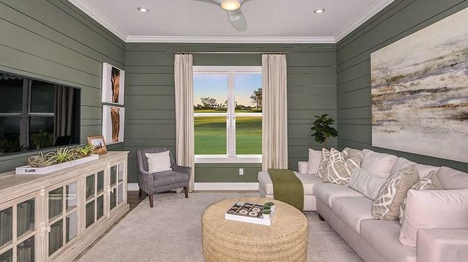 Interior, Living room, Recessed Lighting