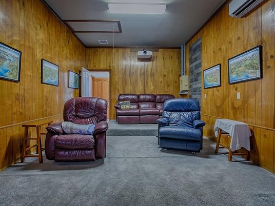 Interior, Living room, Wooden Walls