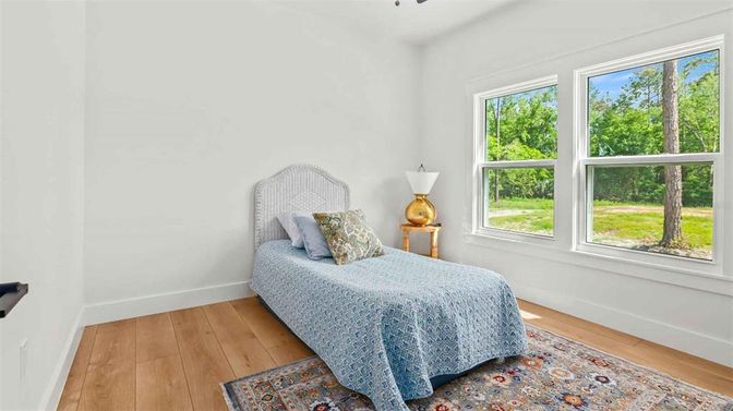 Bedroom, Interior, Wood Texture Flooring