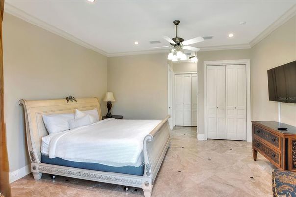 Bedroom, Interior, Recessed Lighting