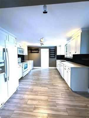 Interior, Kitchen, Wood Texture Flooring