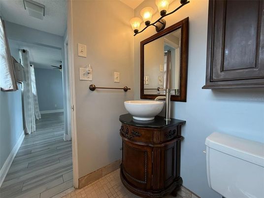 Bathroom, Interior, Wood Texture Flooring