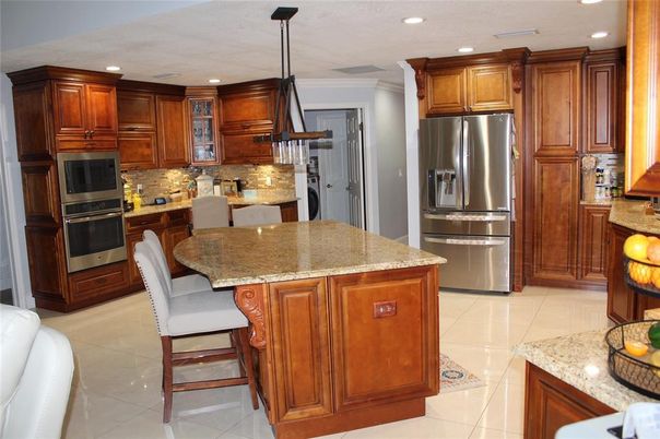 Interior, Kitchen, Pendant Lights, Recessed Lighting, Stainless Steel Appliances