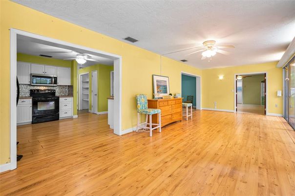 Interior, Kitchen, Wood Texture Flooring