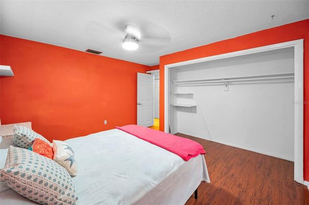 Bedroom, Interior, Wood Texture Flooring