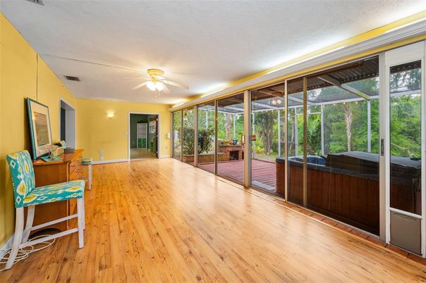 Interior, Sun Room, Wood Texture Flooring