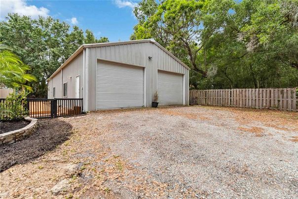 Backyard, Detached Garage, Exterior