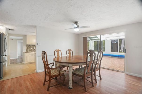 Dining room, Interior, Wood Texture Flooring