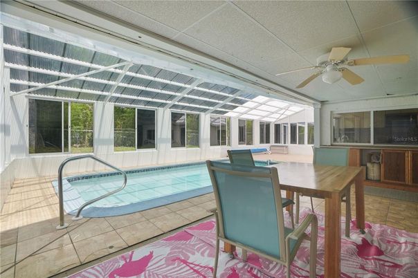 Dining room, Interior, Pool, Sun Room